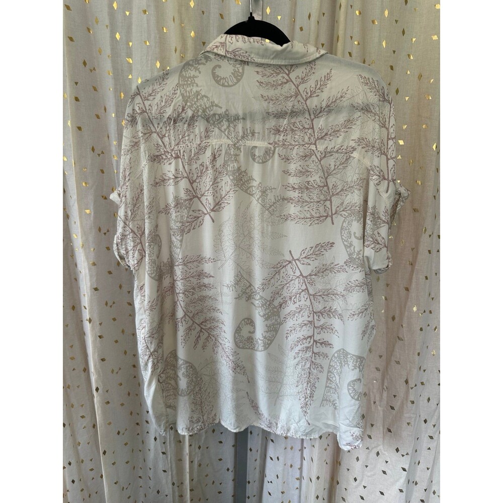 Wehi Designs Hawaii Women's Ho'i'o Winter Collection Button Down Shirt M/L - Picture 3 of 7